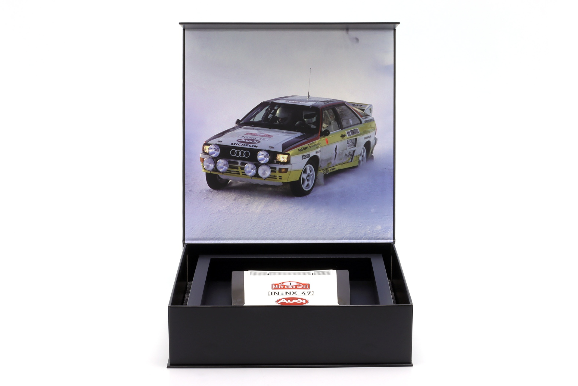 Motorhaube Audi quattro A2 #1 Sieger Rallye Monte Carlo 1984 R&ouml;hrl, Geistd&ouml;rfer  