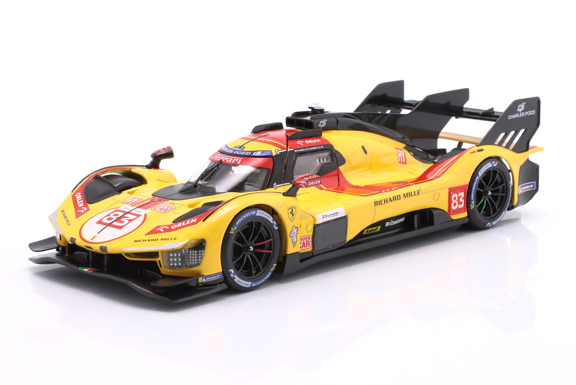 Ferrari 499P #83 Sieger 24h LeMans 2025 Kubica, Ye, Hanson  