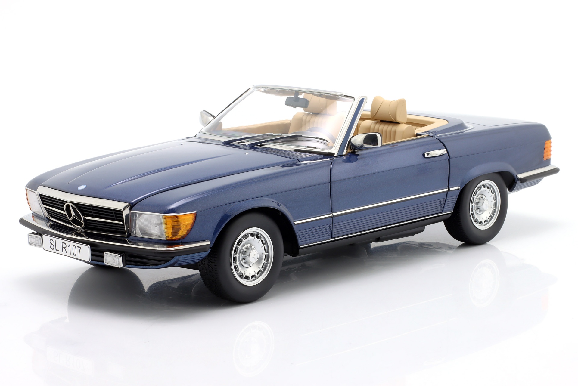 Mercedes-Benz 450SL (R107) EU-Version 1985 blau metallic  
