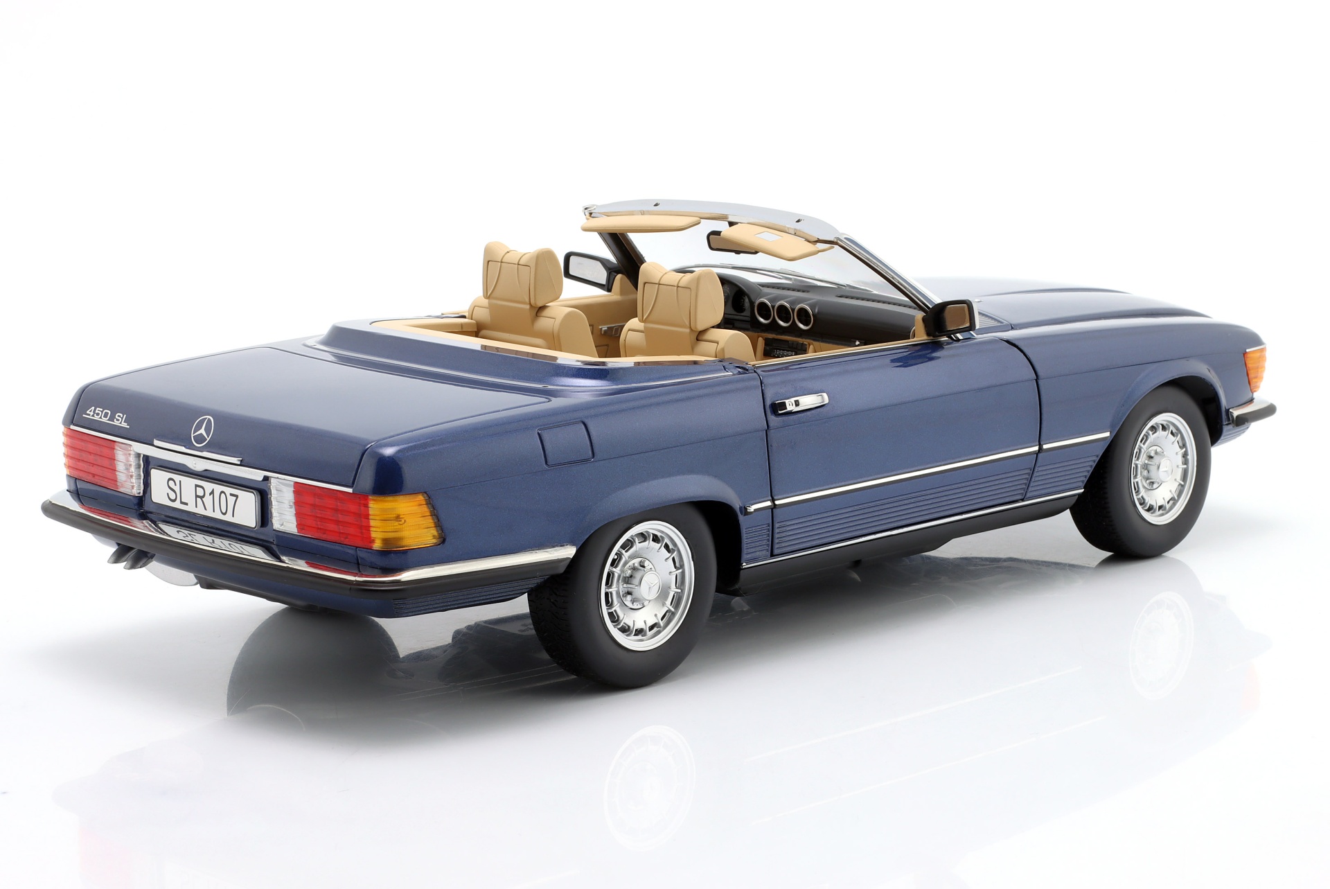 Mercedes-Benz 450SL (R107) EU-Version 1985 blau metallic  