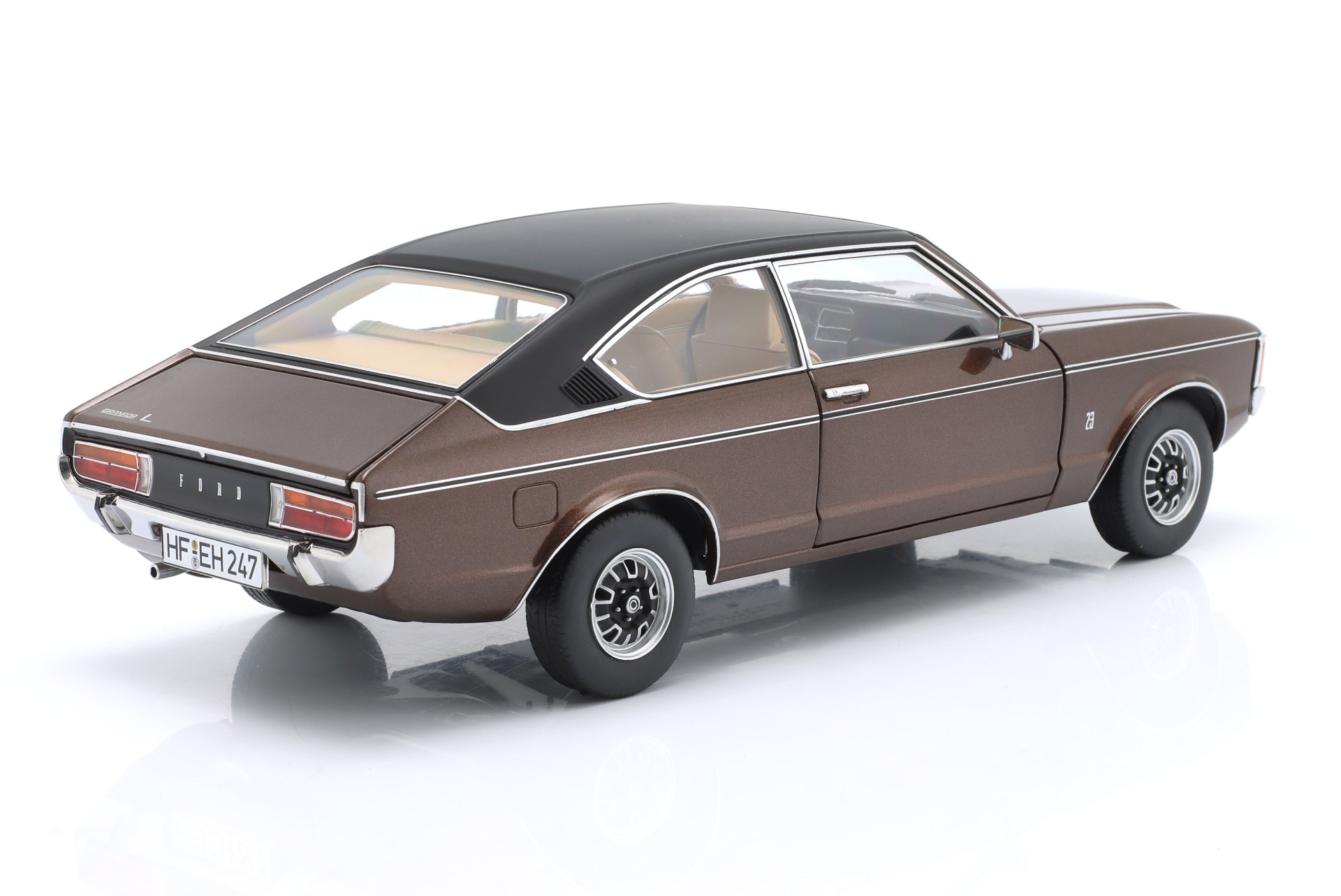 Ford Granada Coupe 2. Serie 1975 braun metallic / mattschwarz  