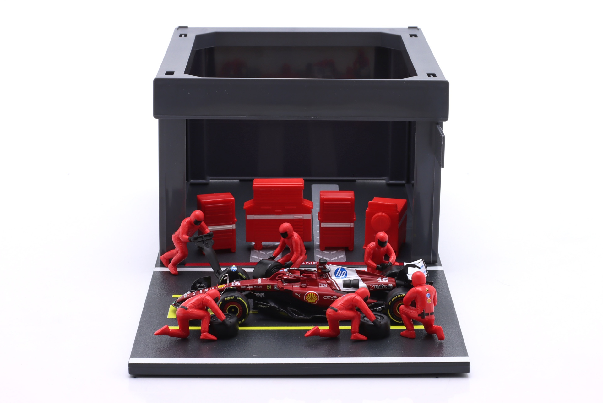Pit Stop Diorama Charles Leclerc #16 Formel 1 2025  
