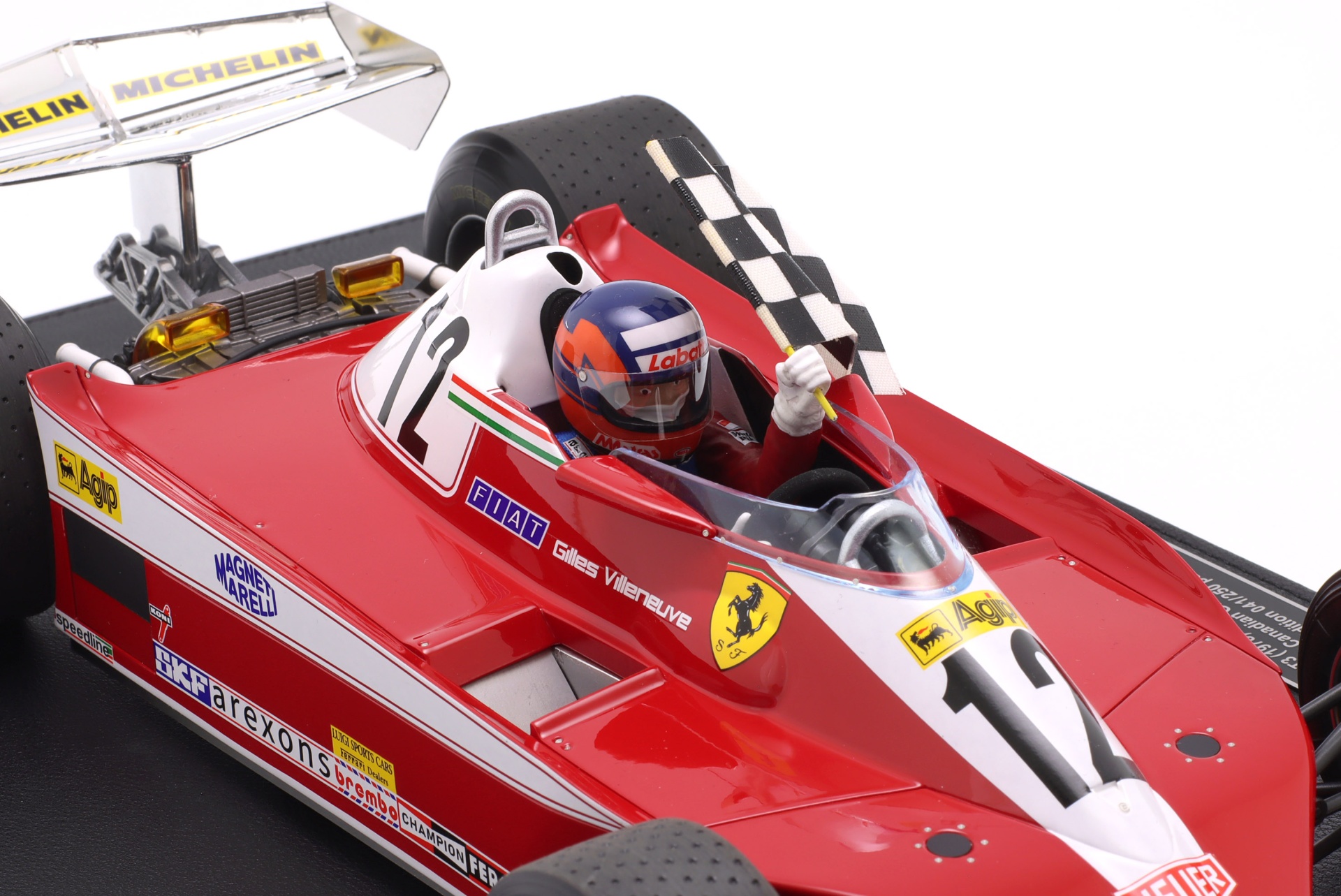 Gilles Villeneuve Ferrari 312T3 #12 Sieger Kanada GP Formel 1 1978  