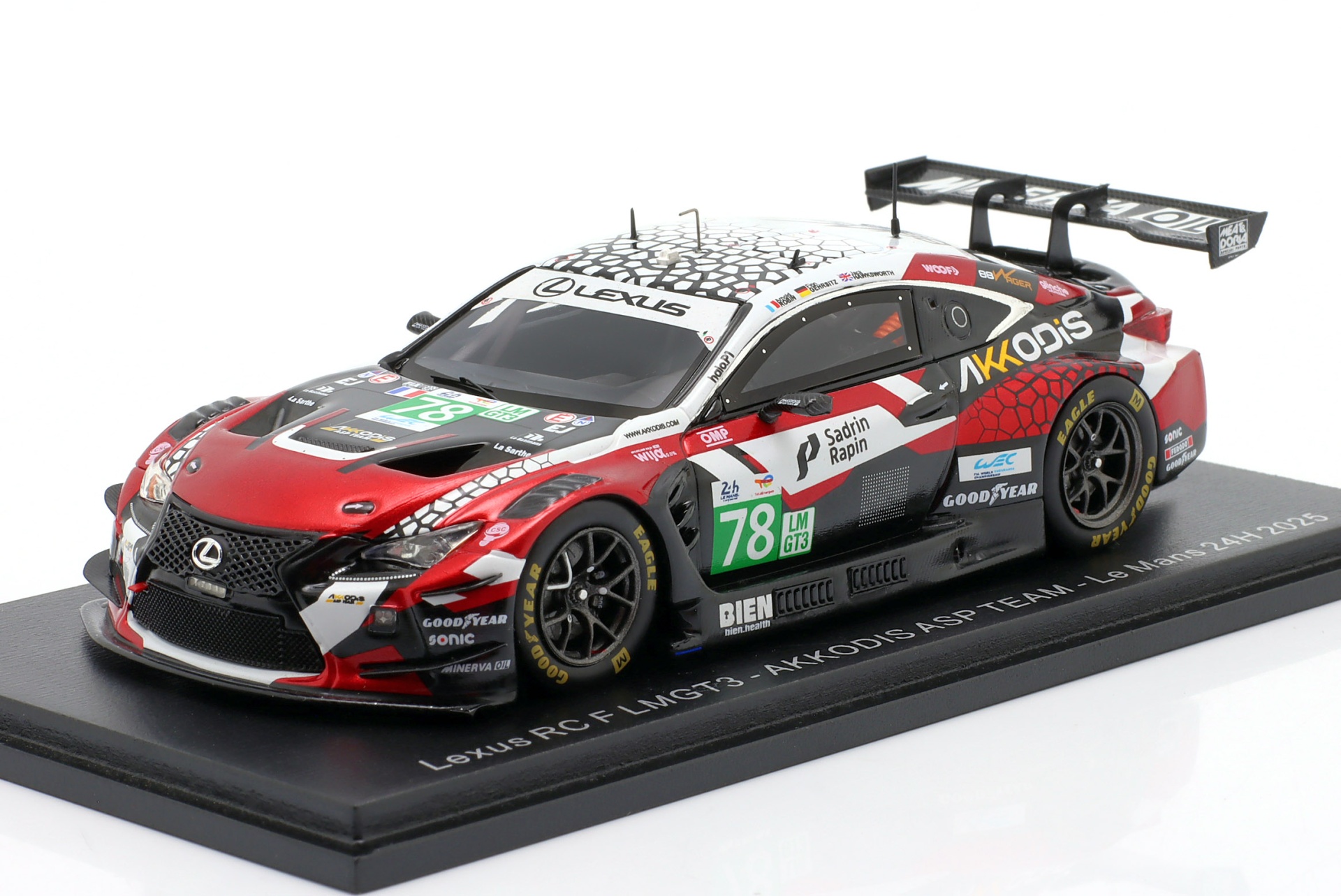 Lexus RC F GT3 #78 24h LeMans 2025 Gehrsitz, Hawksworth, Robin  