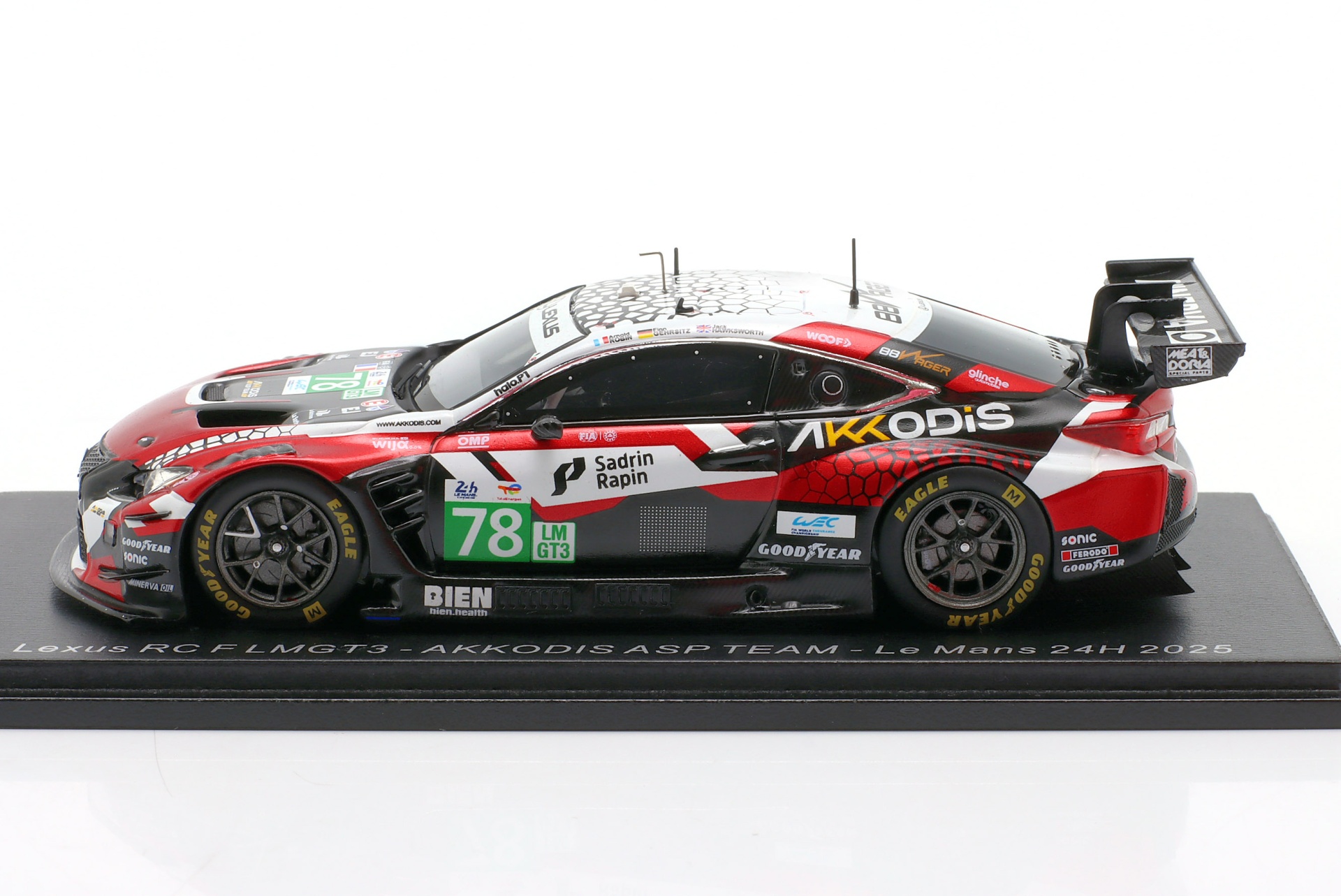 Lexus RC F GT3 #78 24h LeMans 2025 Gehrsitz, Hawksworth, Robin  