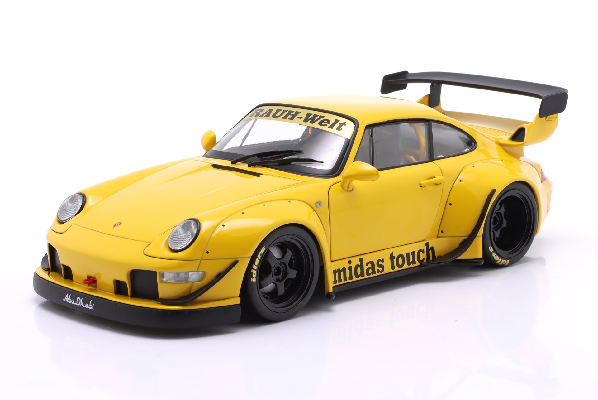 Porsche 911 (993) RWB Rauh-Welt Midas Touch 2023 gelb  