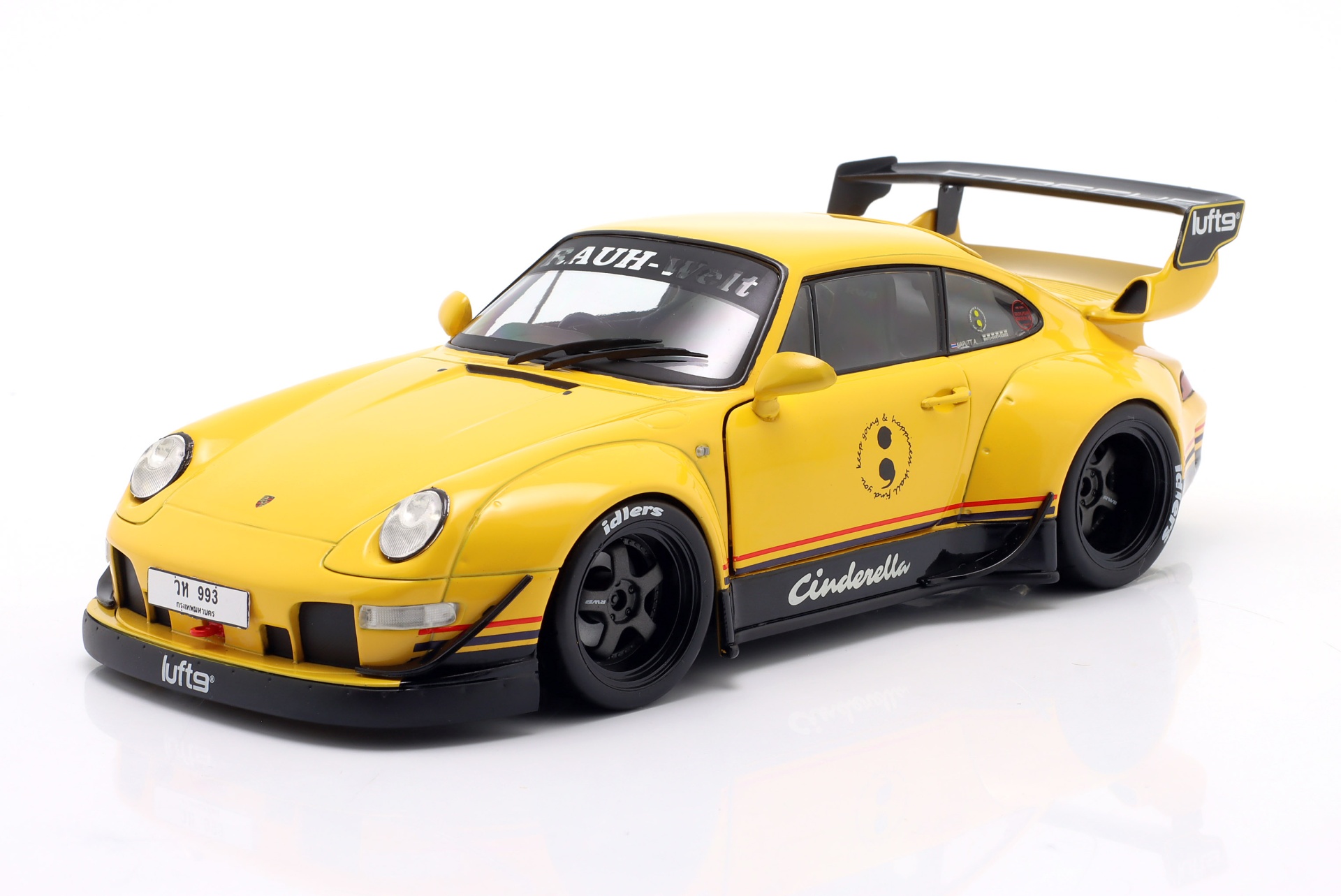 Porsche 911 (993) RWB Rauh-Welt Cinderella 2020 gelb  