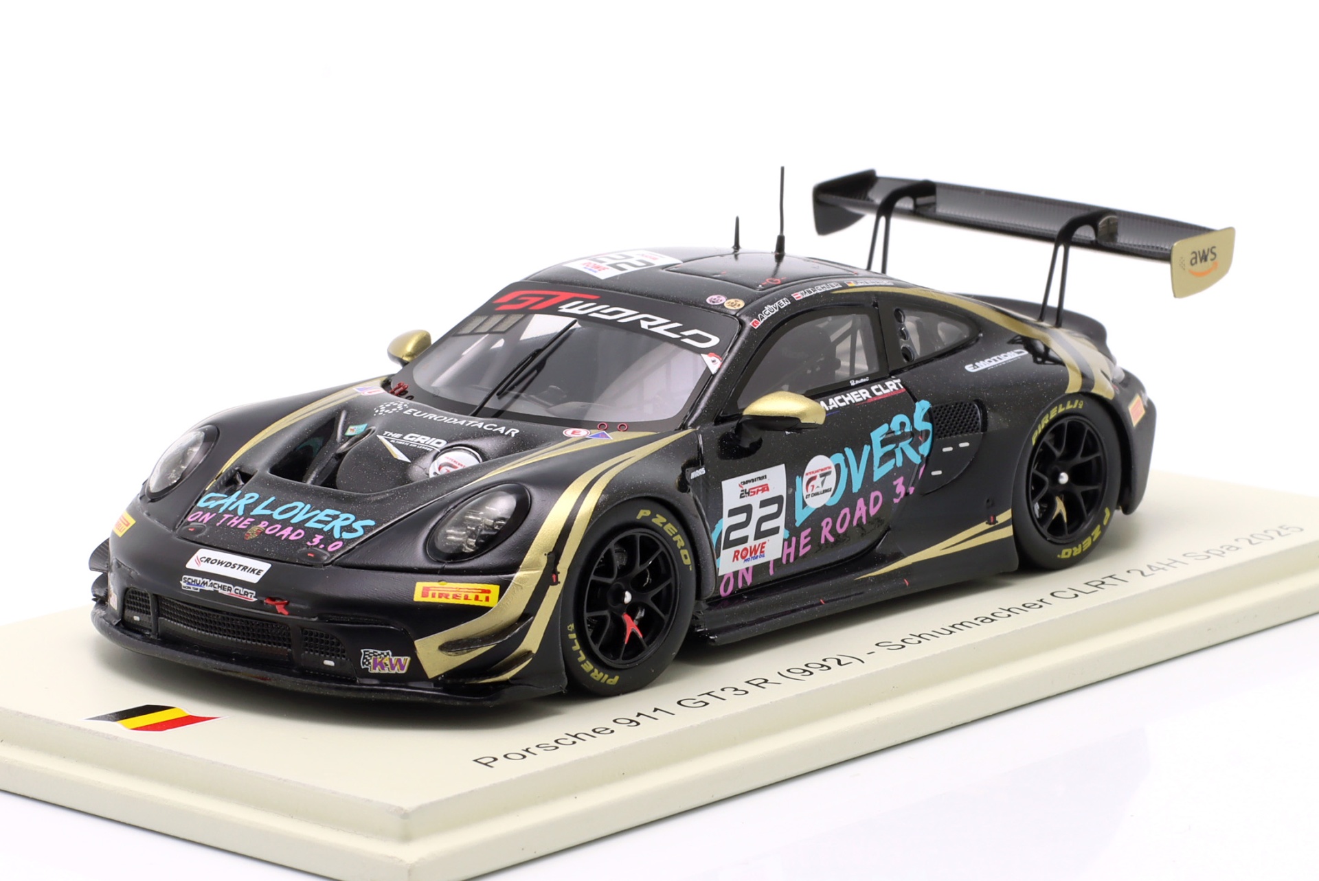 Porsche 911 GT3 R #22 24h Spa 2025 Schumacher CLRT  