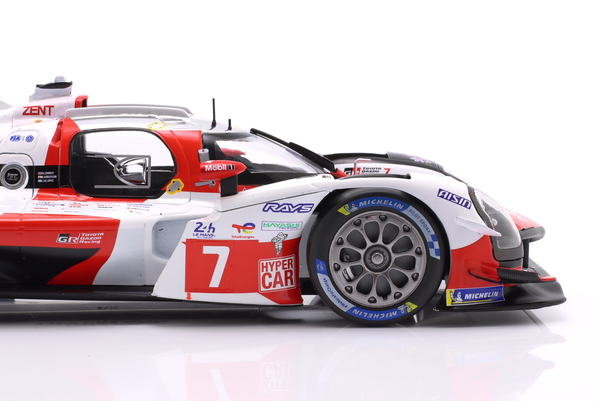 Toyota GR010 Hybrid #7 24h LeMans 2023 Conway, Kobayashi, Lopez  
