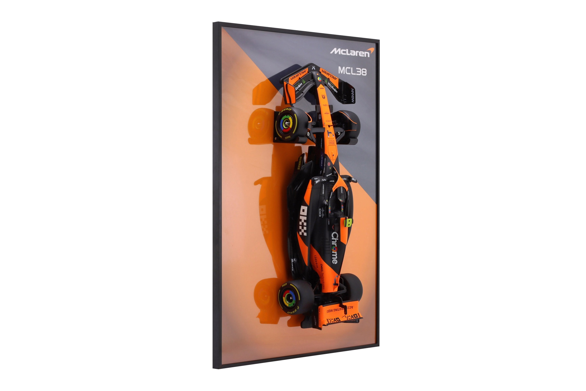 Lando Norris McLaren MCL38 #4 im Bilderrahmen Formel 1 2024  