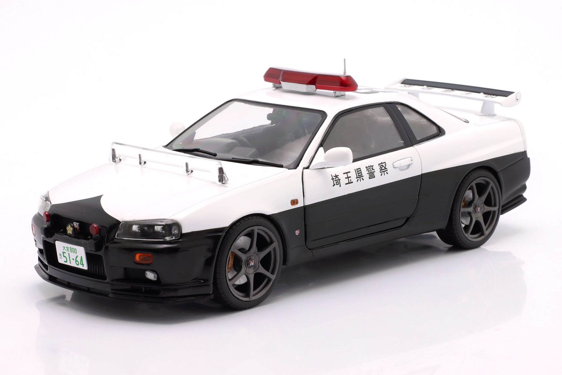 Nissan Skyline GT-R Polizei Japan Baujahr 1999 wei&szlig;  