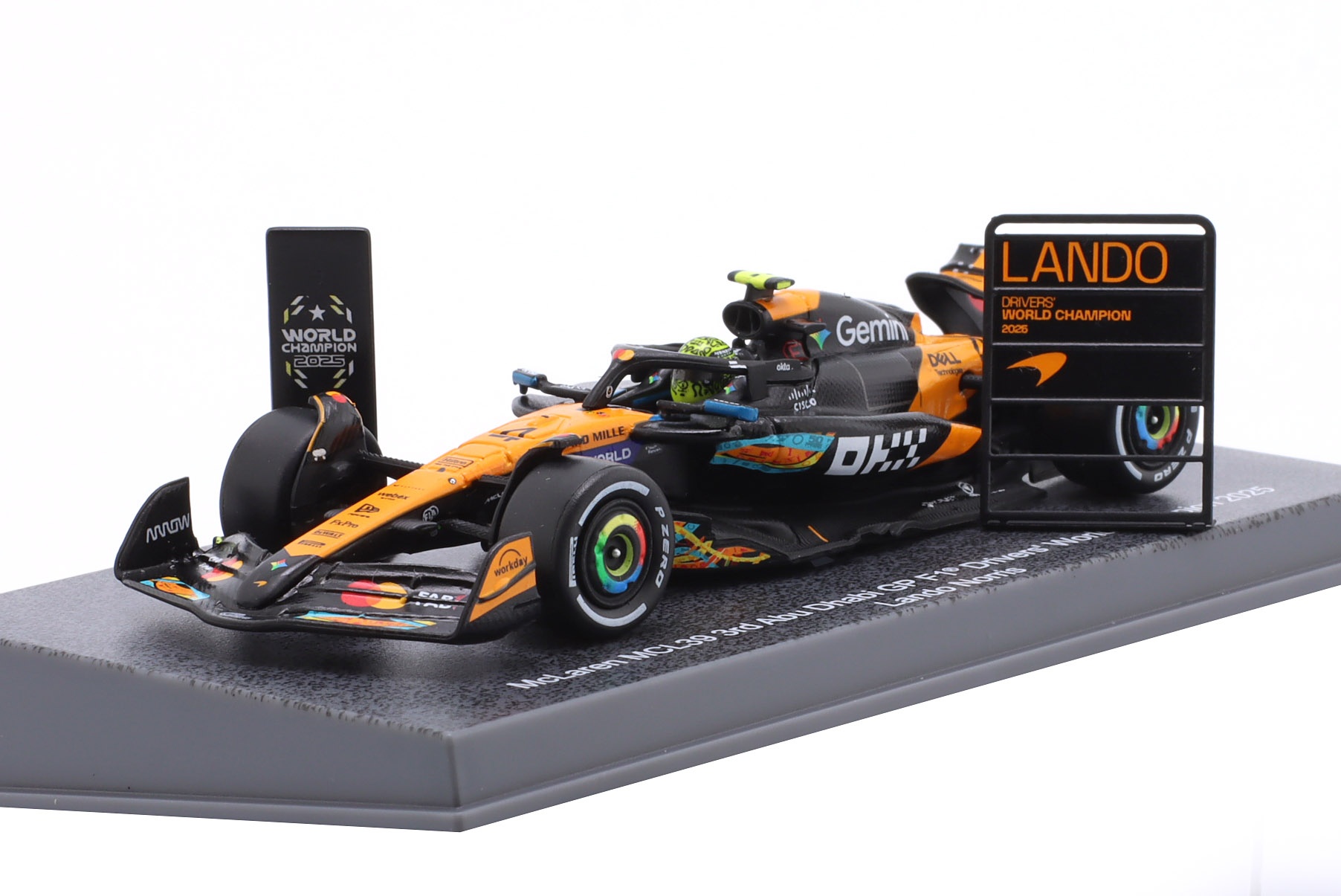 	Lando Norris McLaren MCL39 #4 3rd Abu Dhabi GP Formel 1 Weltmeister 2025  