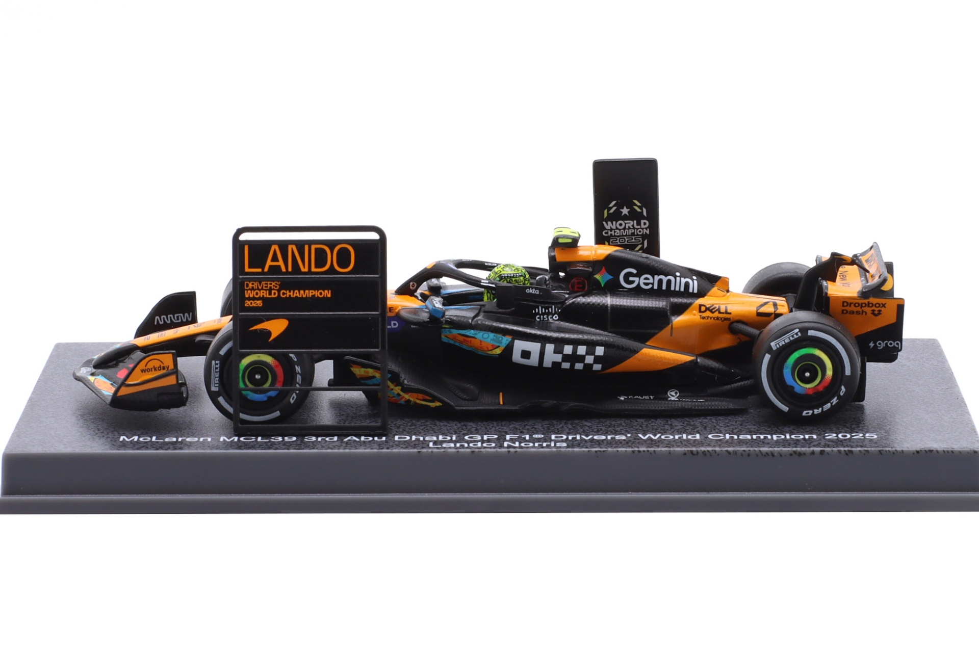 	Lando Norris McLaren MCL39 #4 3rd Abu Dhabi GP Formel 1 Weltmeister 2025  