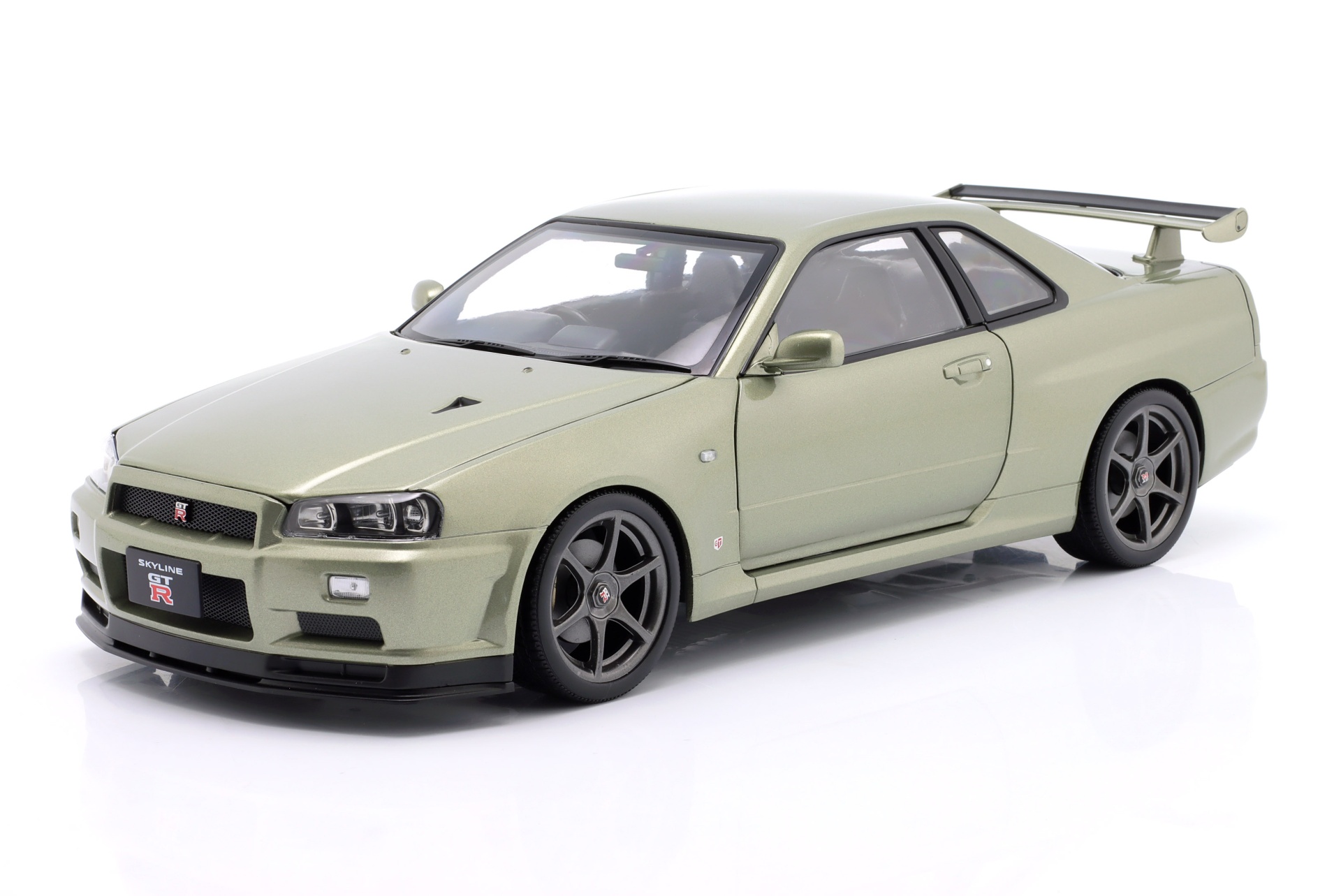 Nissan Skyline GT-R (R34) V-Spec N&uuml;r OEM-Felgen 2001 hellgr&uuml;n metallic  