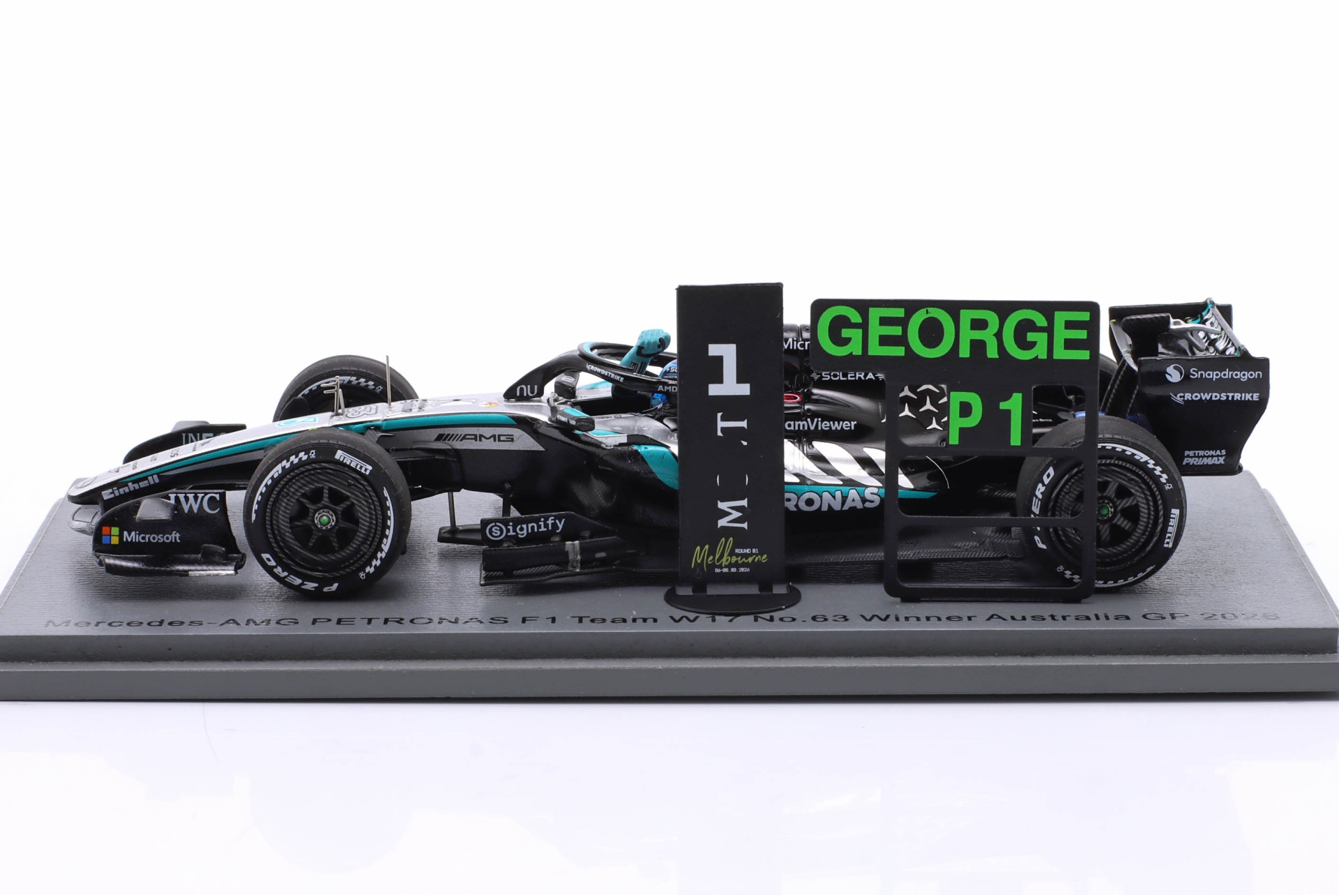 George Russell Mercedes-AMG F1 W17 #63 Sieger Australien GP Formel 1 2026  