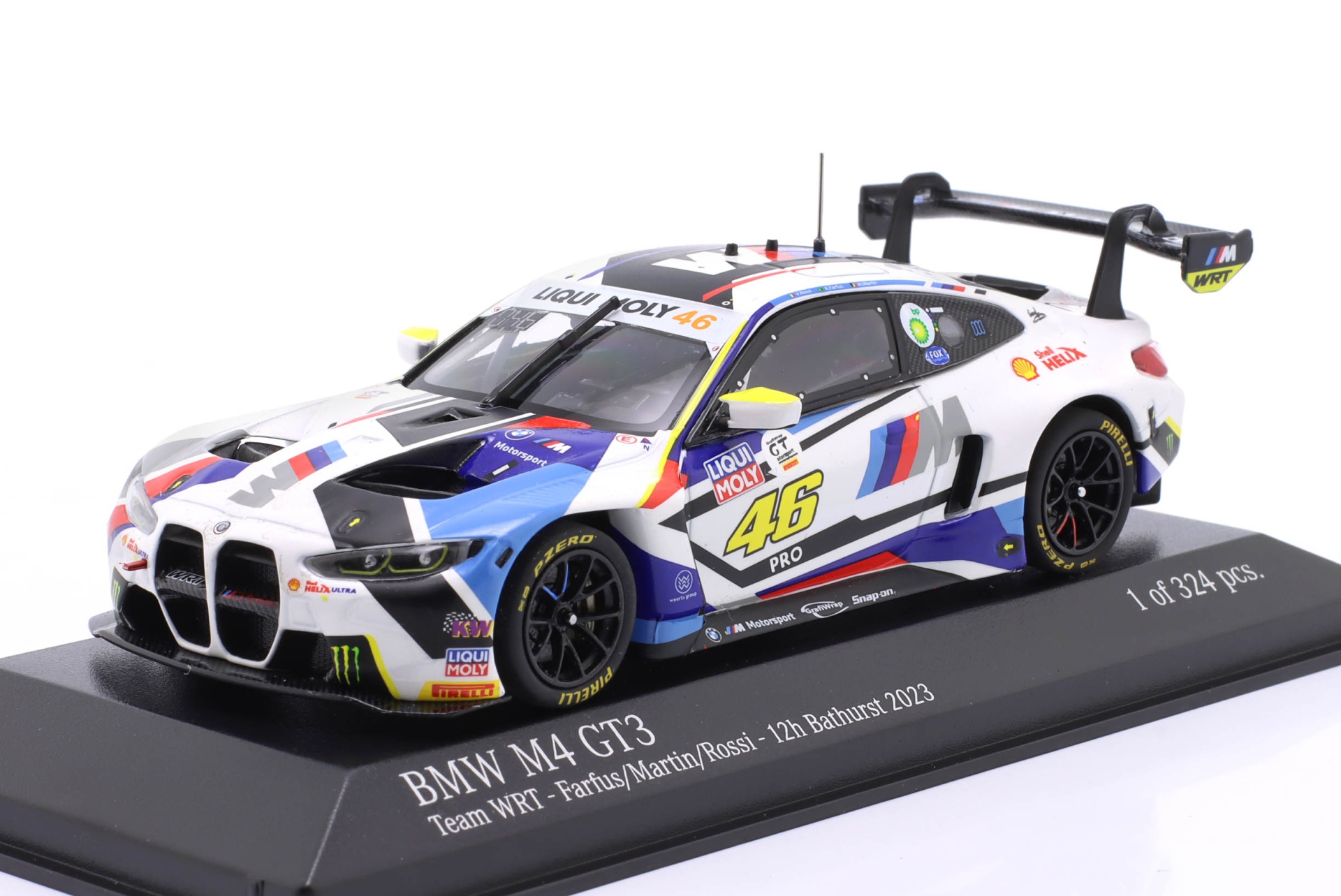 BMW M4 GT3 #46 6th 12h Bathurst 2023 Farfus, Martin, Rossi  