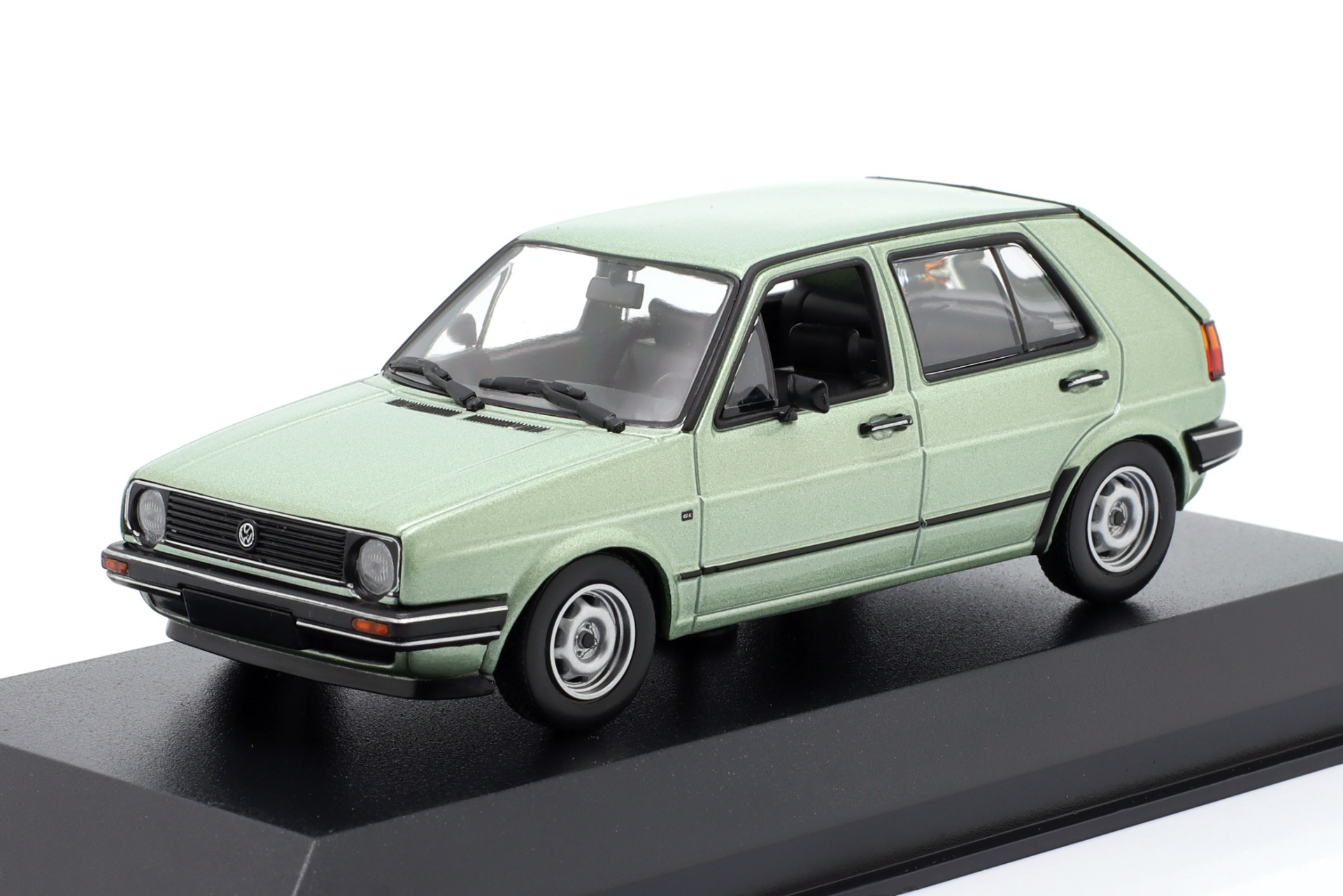 Volkswagen VW Golf II Baujahr 1985 silber-gr&uuml;n metallic  