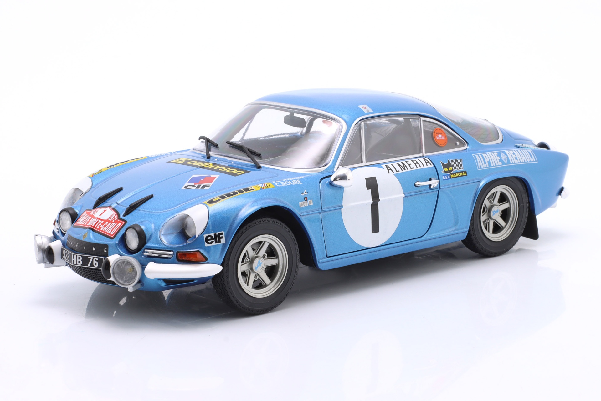 Alpine A110 1600S #1 Rallye Monte Carlo 1972 Therier, Roure  