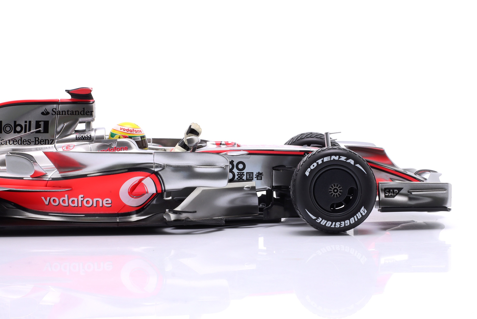 L. Hamilton McLaren MP4/23 #22 Brasilien GP Formel 1 Weltmeister 2008  