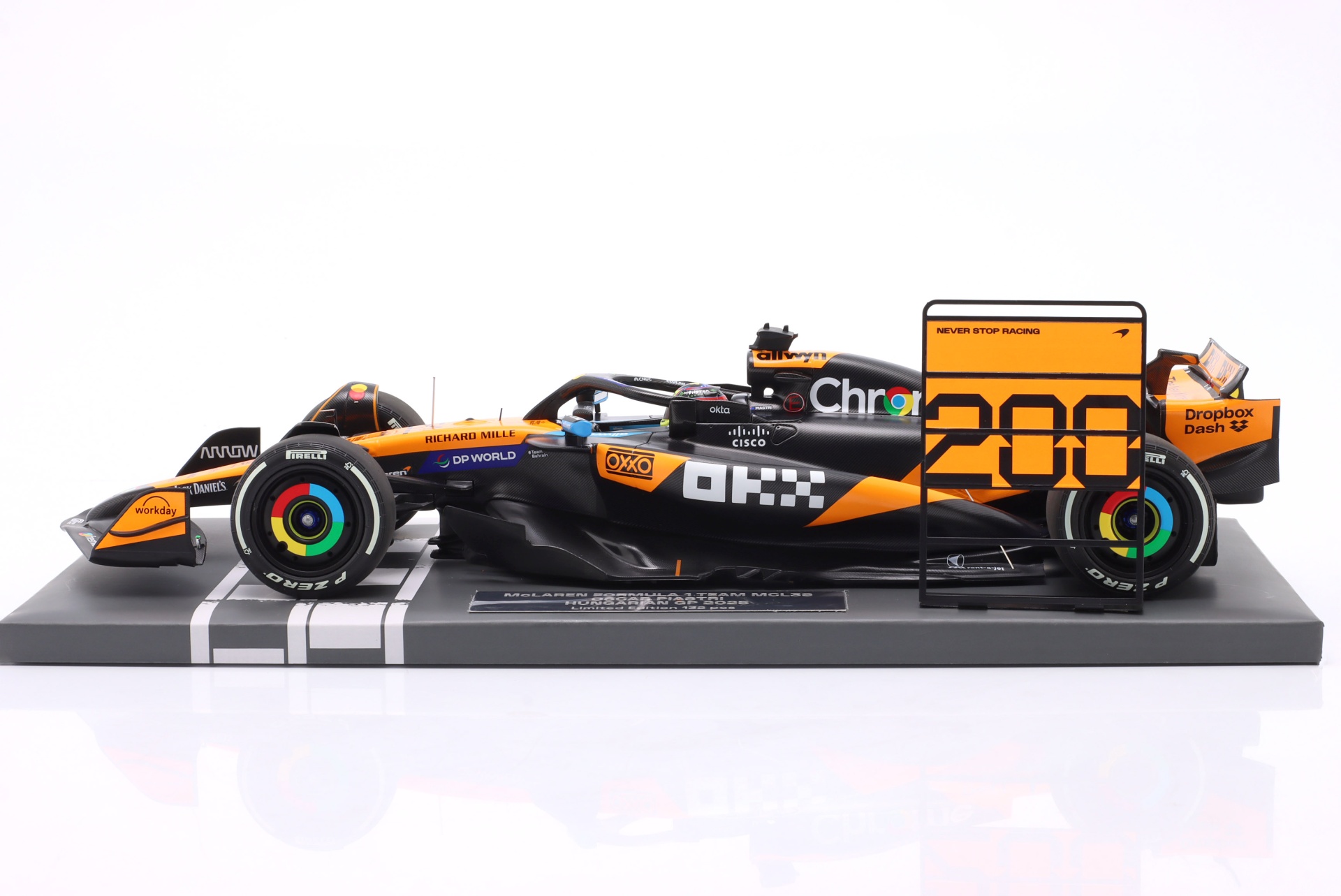 Oscar Piastri McLaren MCL39 #81 2nd Ungarn GP Formel 1 2025  
