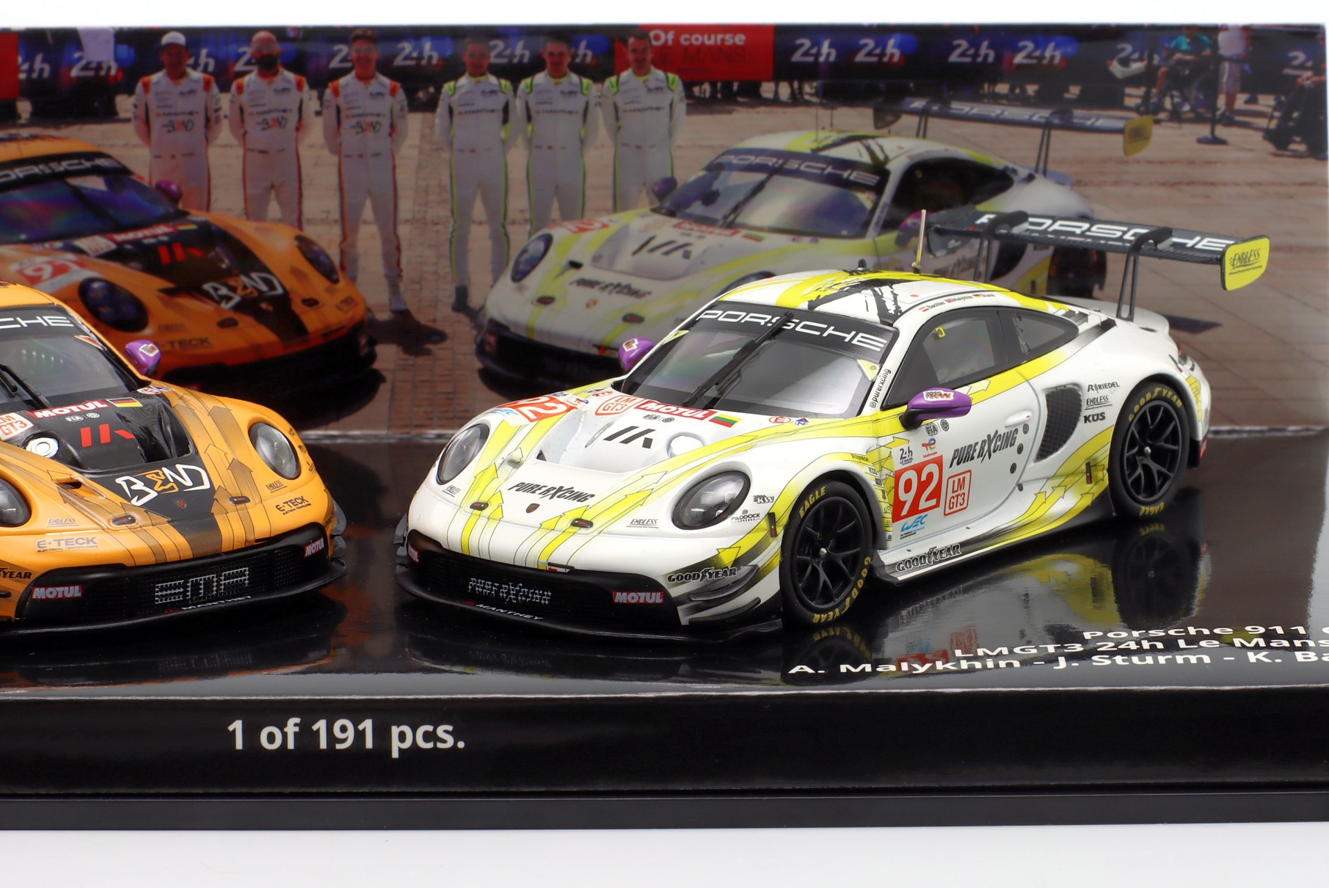 2-Car Set Porsche 911 GT3 R #91 & 92 24h LeMans 2024  