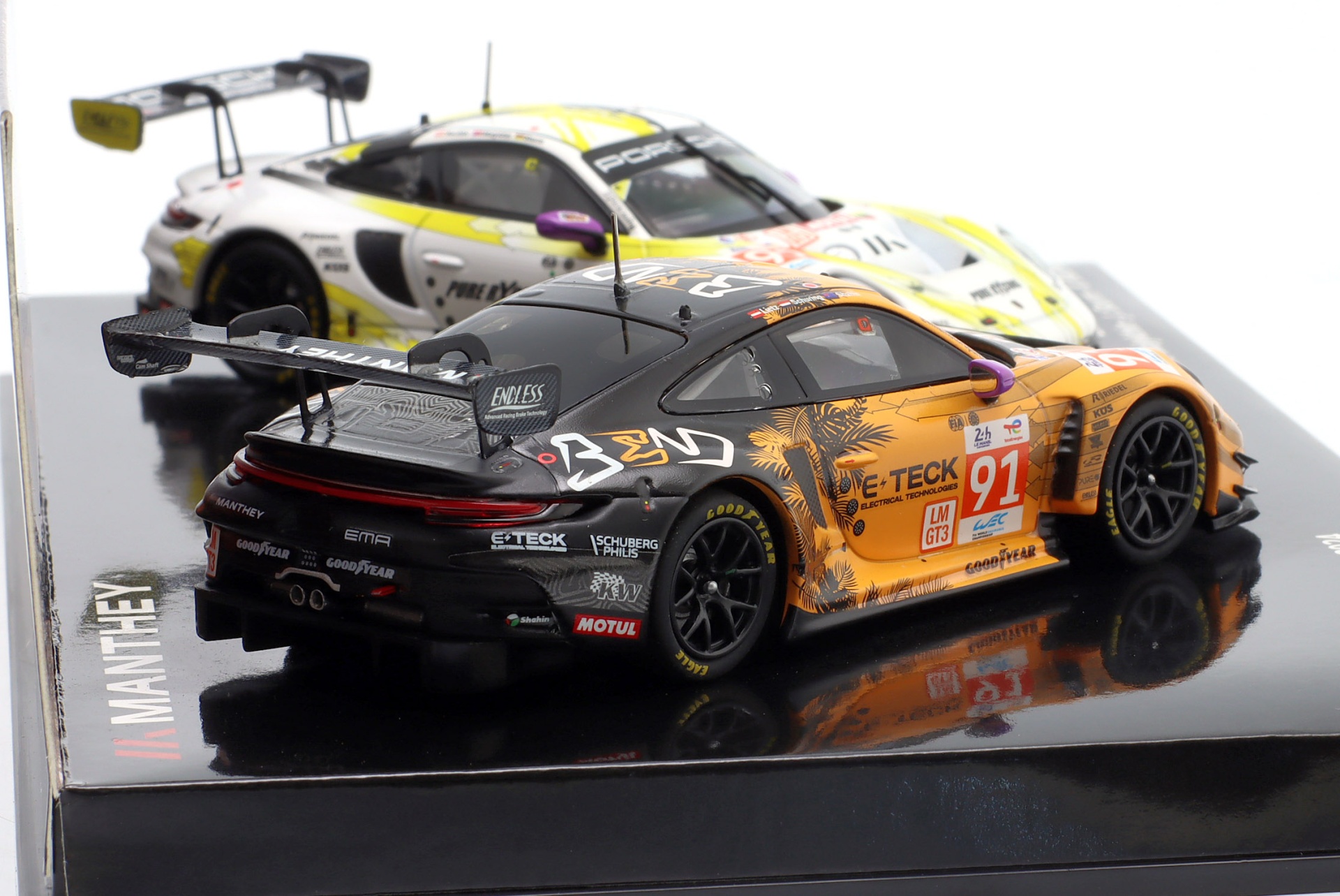 2-Car Set Porsche 911 GT3 R #91 & 92 24h LeMans 2024  