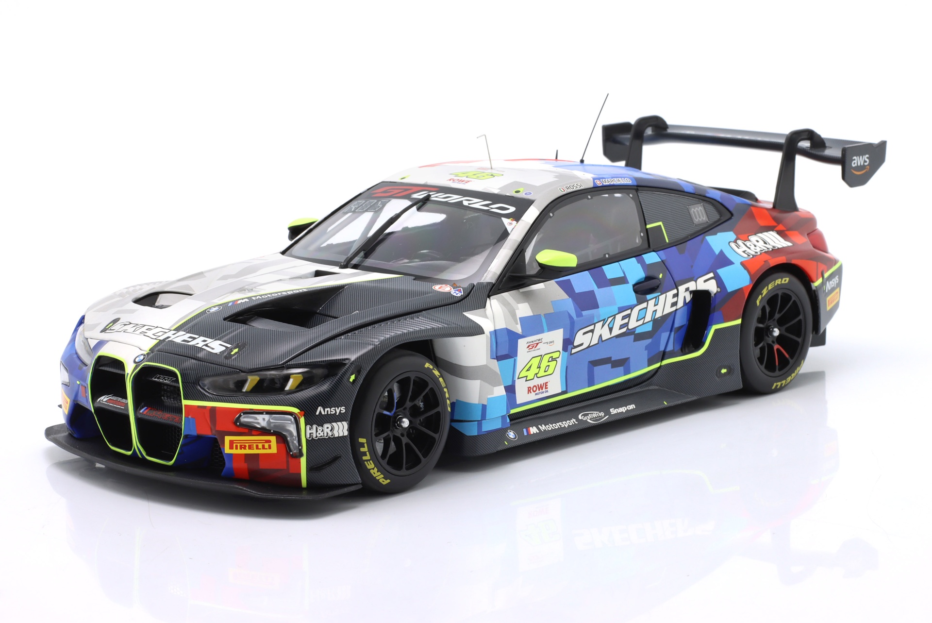 BMW M4 GT3 #46 Sieger GTWCE Misano 2025 Rossi, Marciello  