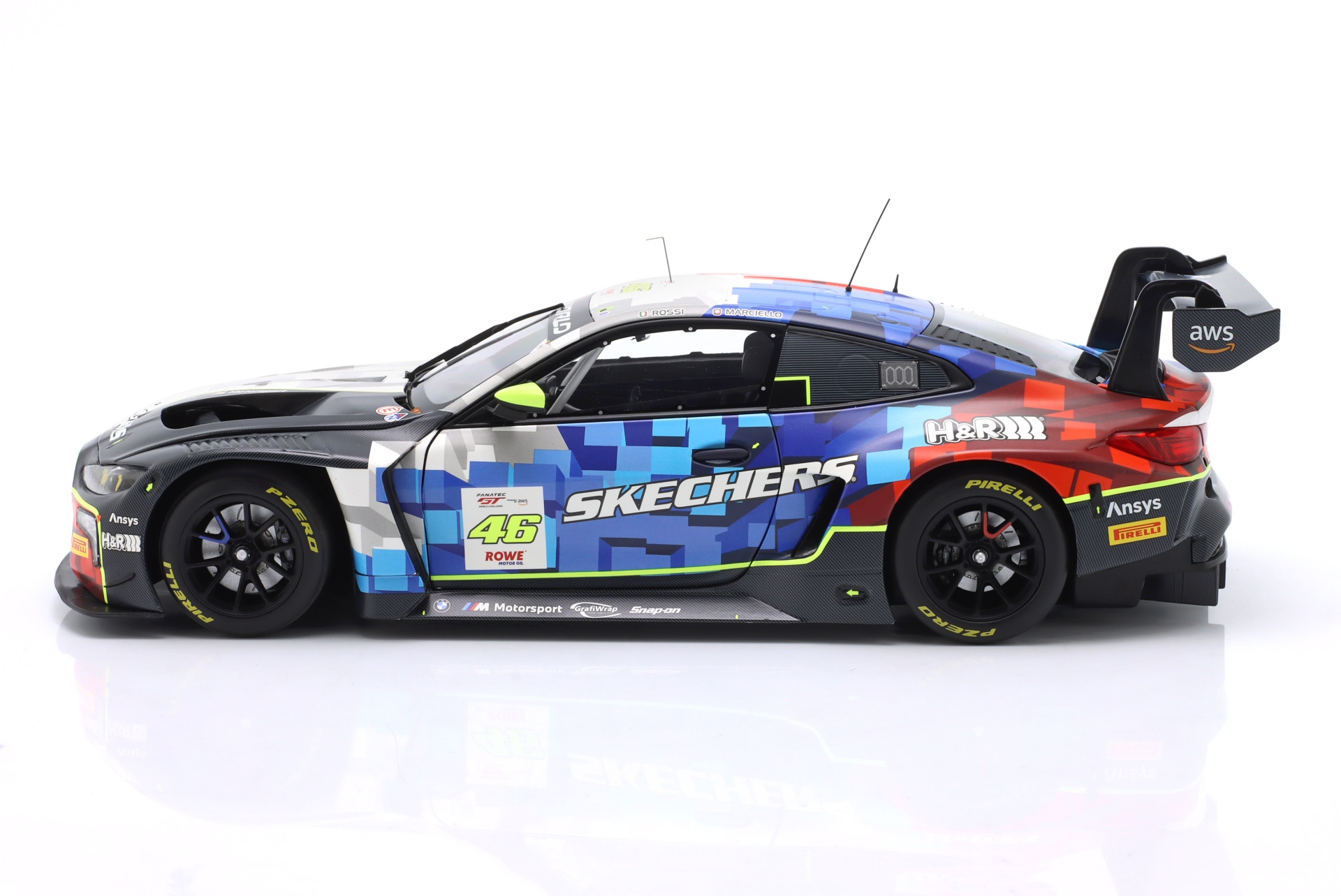 BMW M4 GT3 #46 Sieger GTWCE Misano 2025 Rossi, Marciello  