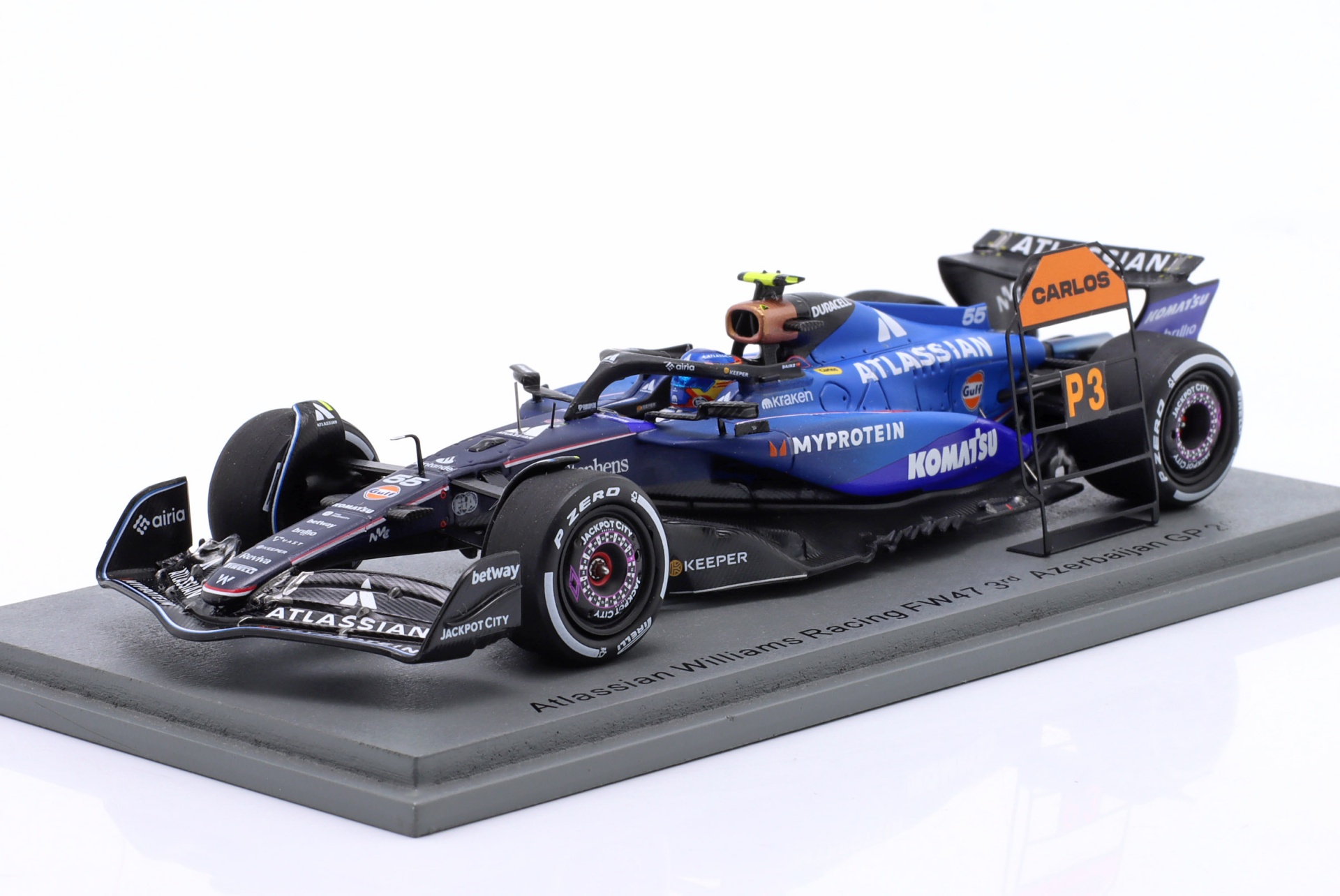 Carlos Sainz jr. Williams FW47 #55 3rd Aserbaidschan GP Formel 1 2025  