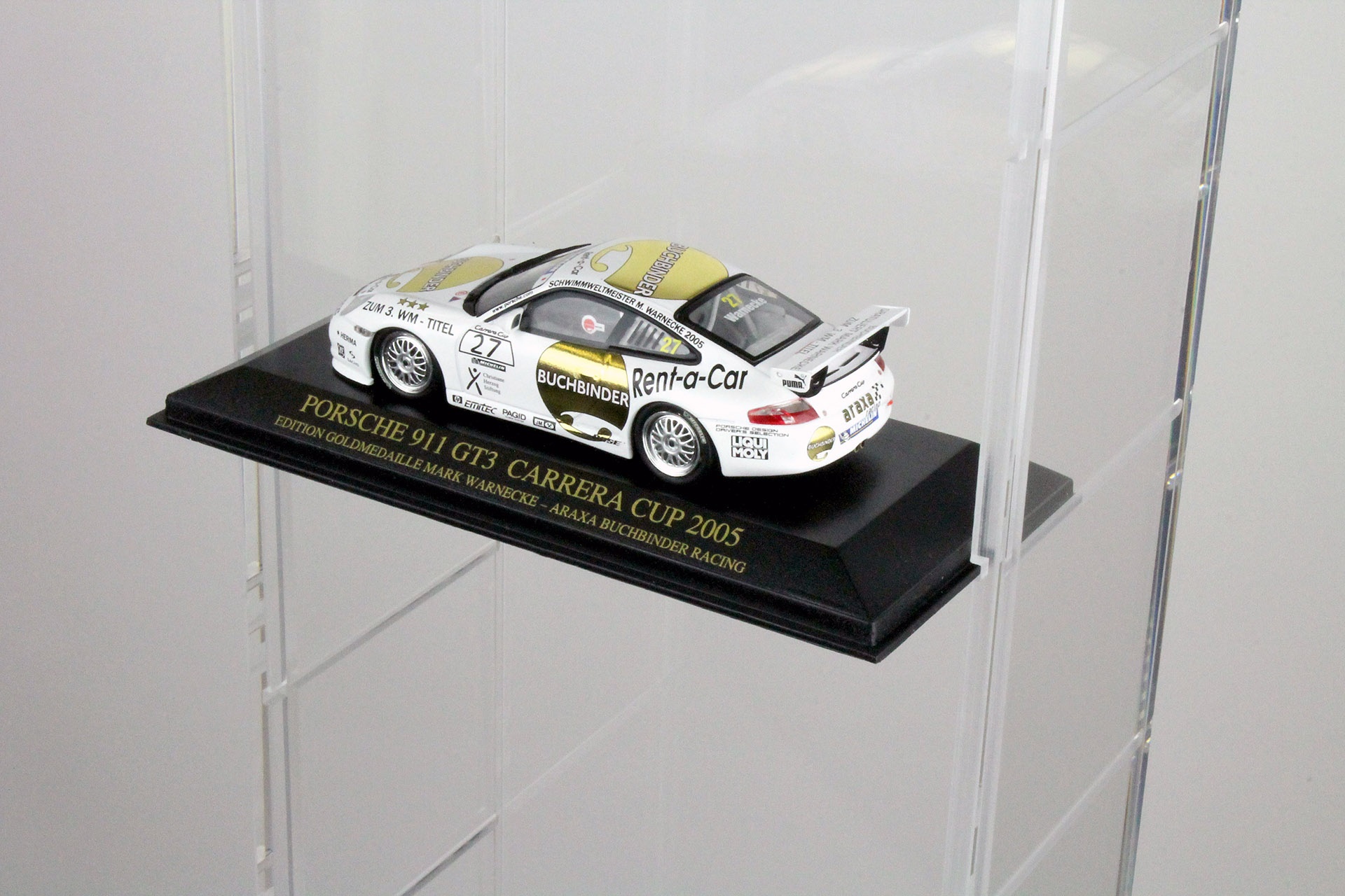 Porsche Acryl Vitrine - Stand Version f&uuml;r bis zu 10 Modelle in  